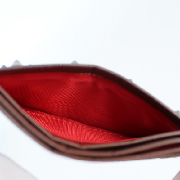 NWT Christian Louboutin W Kios Croc-Embossed Leather Card Case